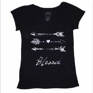 Black “Blessed” Tee